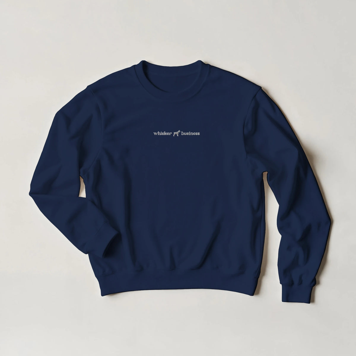 Whisker Business Schnauzer embroidered sweatshirt