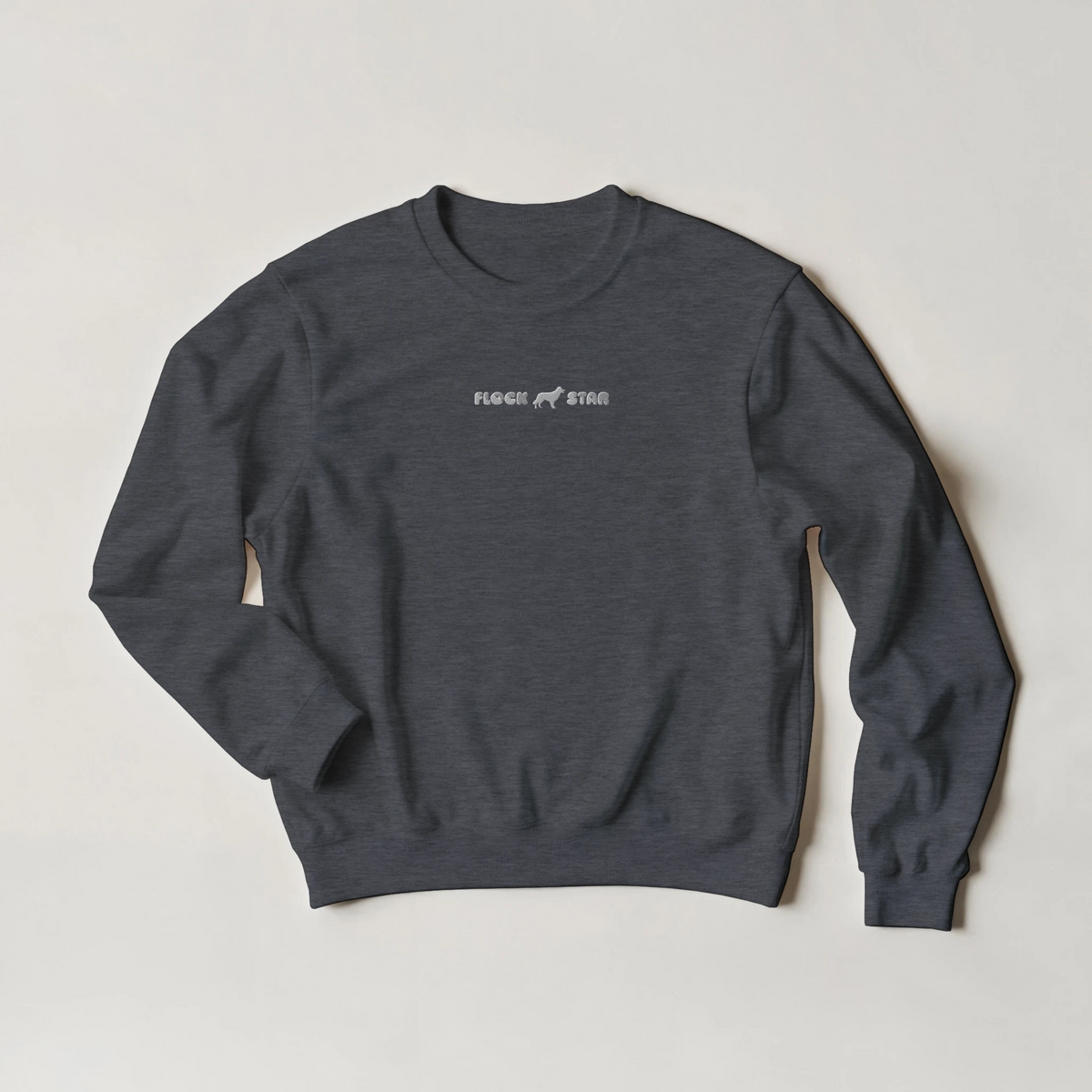 Flock Star Border Collie embroidered sweatshirt