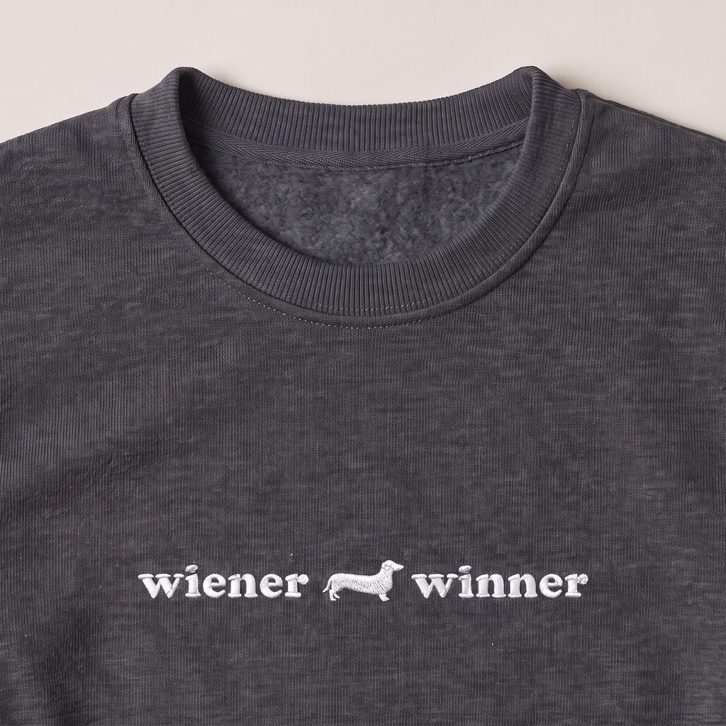 Wiener Winner | Embroidered Sweatshirt